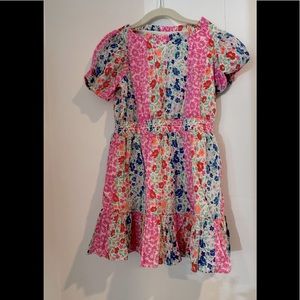 Beautiful floral print dress w/ lining. Excellent condition. Size 5. Crewcuts